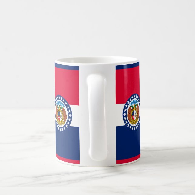 Missouri Statlig flagga Design Kaffemugg (Handtag)