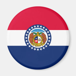 Missouri Statlig flagga Design Magnet