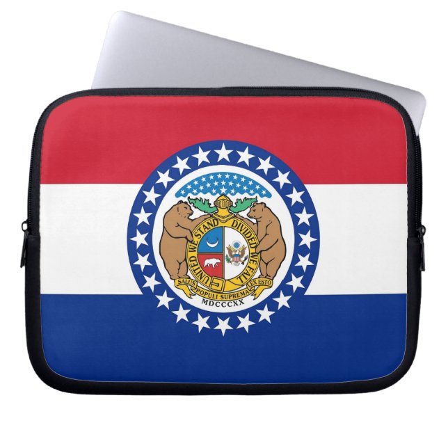 Missouri Statlig flagga Laptop sleeve (Framsidan)