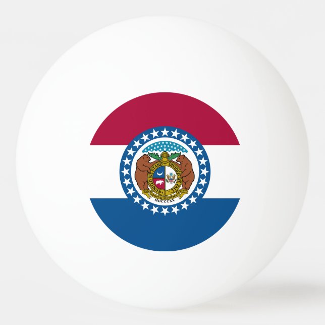 Missouri Statlig flagga Pingisboll (Framsidan)