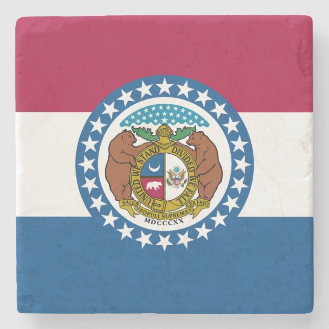Missouri Statlig flagga Stenunderlägg (Framsidan)