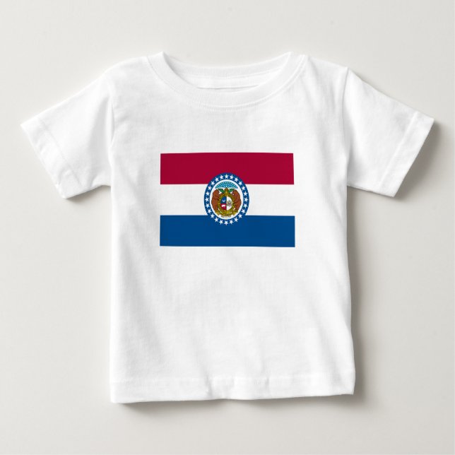 Missouri Statlig flagga T Shirt (Framsida)