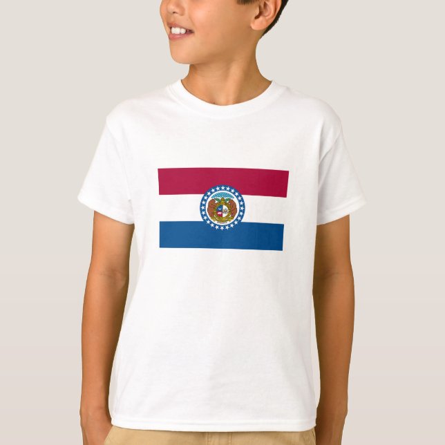 Missouri Statlig flagga T Shirt (Framsida)