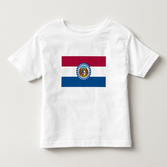Missouri Statlig flagga T Shirt (Framsida)