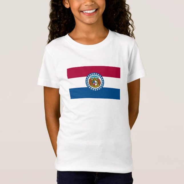 Missouri Statlig flagga T Shirt (Framsida)