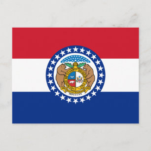 Missouri Statlig flagga Vykort