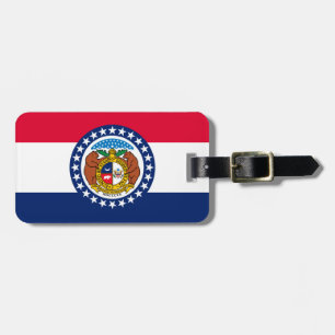 Missouri statlig flaggadesign bagagebricka