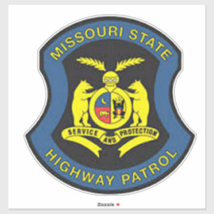 MISSOURI STATLIG HUVUDVÄGPATRULL KLISTERMÄRKEN