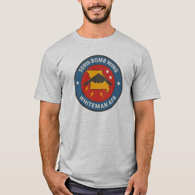 Missouri Stealth Bomber Tribute Patch - Militär T Shirt (Framsida)