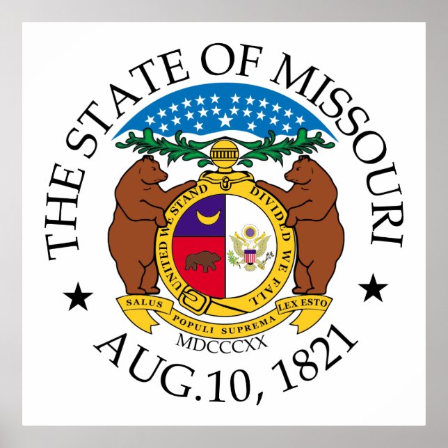 Missouri-tecken Poster (Framsidan)
