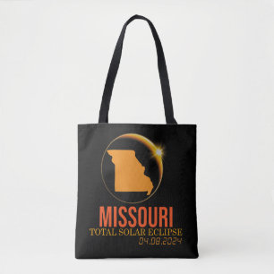 Missouri Total Solar Eclipse April 8 2024 USA Kart Tygkasse