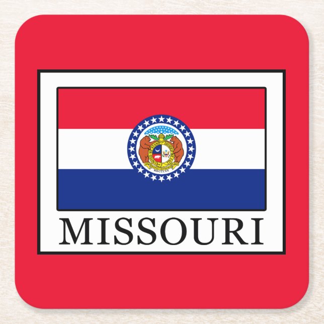 Missouri Underlägg Papper Kvadrat (Framsidan)