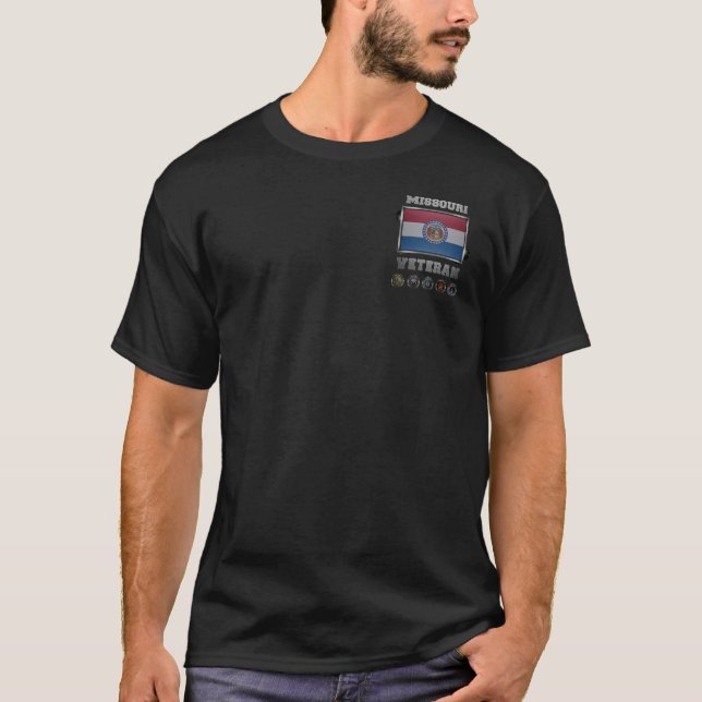 Missouri Veteran Tshirt T Shirt (Framsida)