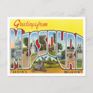 Missouri Vintage Big Brev vykort