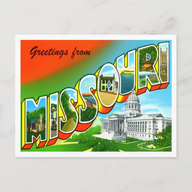 Missouri Vintage Big Brev vykort (Framsida)