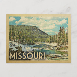 Missouri Vintage resor Snowy Winter Nature Vykort