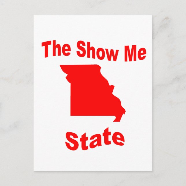 Missouri: Visa status Vykort (Framsida)