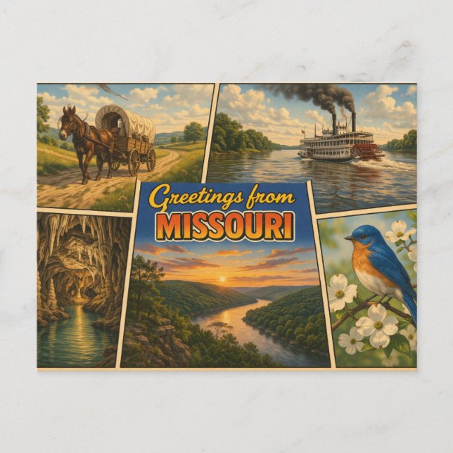 Missouri vykort (Framsida)