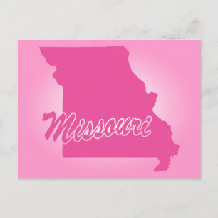 Missouri-vykort i rosa vykort
