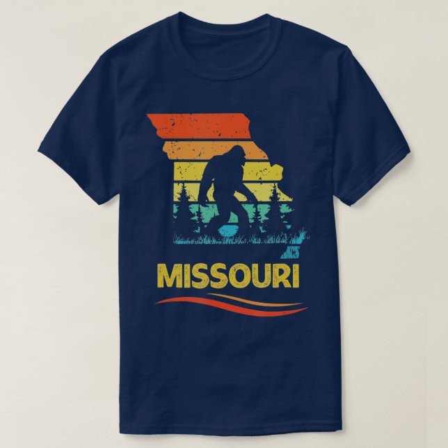 Missouri with a Bigfoot  T Shirt (Design framsida)