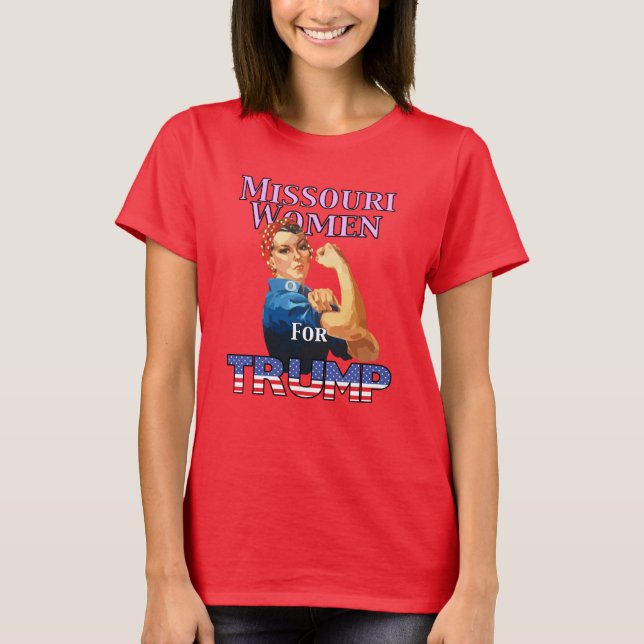 Missouri Women for Trump T-Shirt (Framsida)