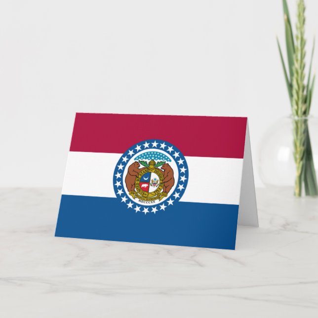 Missourian Flag, Flag of Missouri Kort (Framsida)