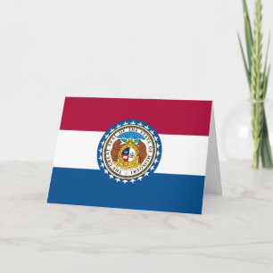 Missouriansk flagga & emblem, flagga Missouri Kort