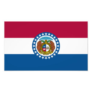 Missouris statsflagga fototryck