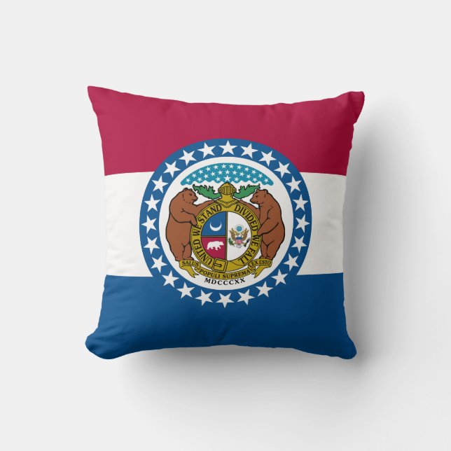 Missouris statsflagga kudde (Framsida)