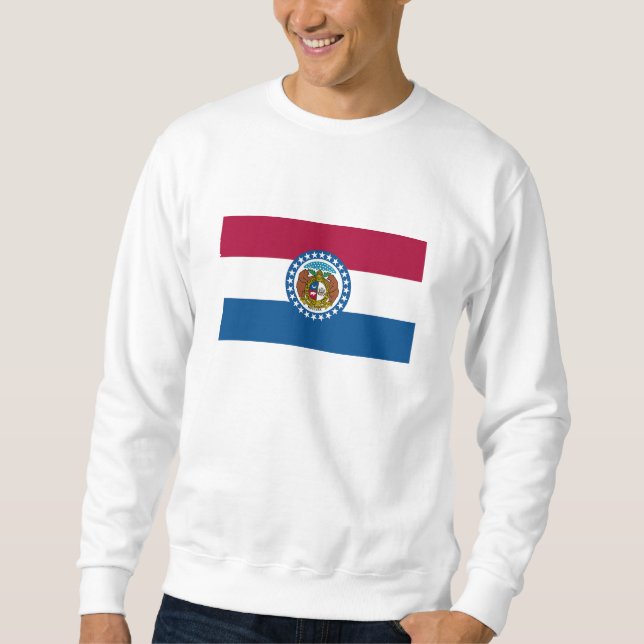 Missouris statsflagga lång ärmad tröja (Framsida)