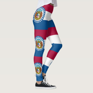 Missouris statsflagga leggings