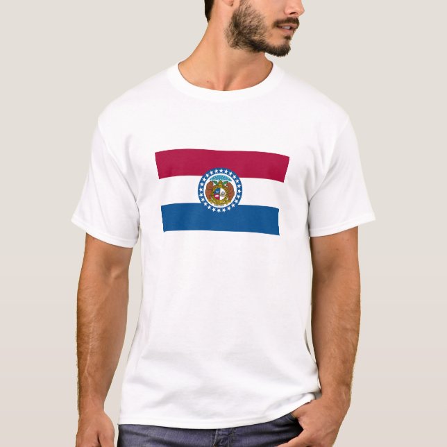 Missouris statsflagga t shirt (Framsida)