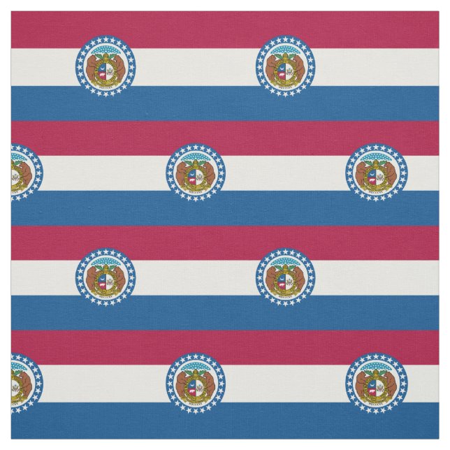 Missouris statsflagga tyg (Provkarta)