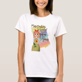 Misstag är bevis för att du försöker citera t shirt