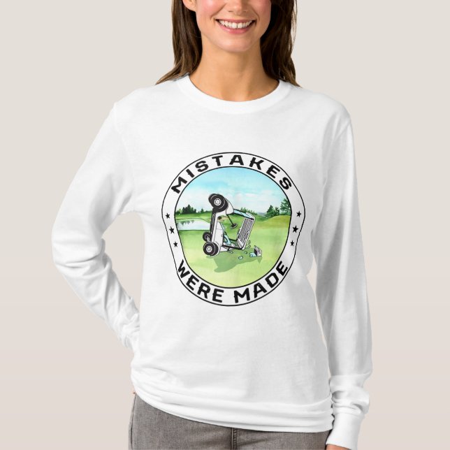 Misstag gjordes av Golf Cart T Shirt (Framsida)