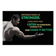 Misstag Gör Oss Starkare Motivationsaffisch