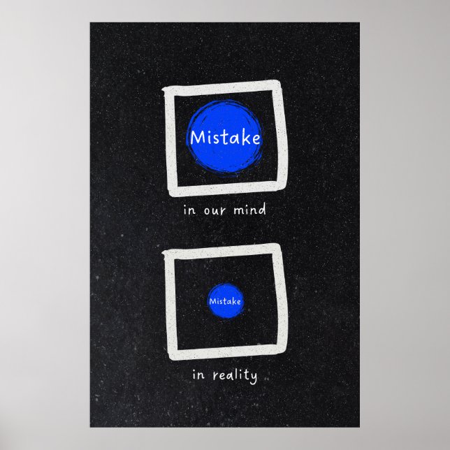 Misstag i våra sinnen. Misstag i verkligheten.  Poster (Framsidan)