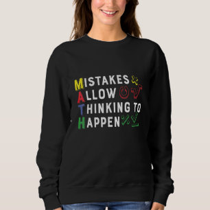 Misstag Tillåter Tänkande Matematiklärare Matemat T Shirt