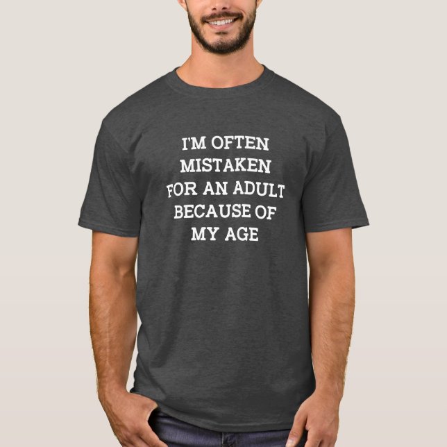 Misstagen för vuxen t shirt (Framsida)