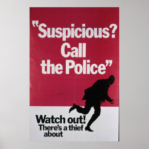 Misstänksam appell polisen poster
