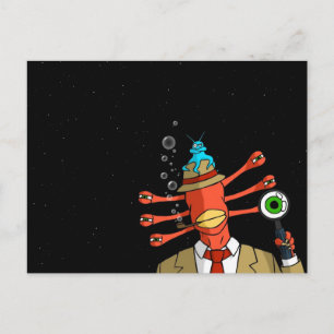 "Misstänkt Alien" vykort