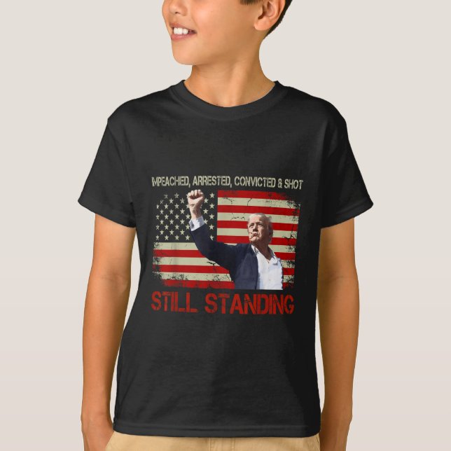 Misstänkt häktad soppa står fortfarande kvar t shirt (Framsida)