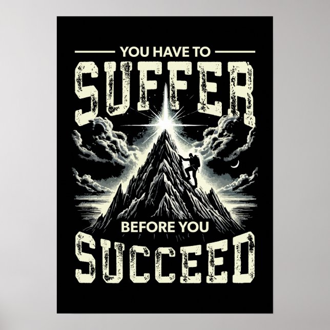 Misstänkt innan du lyckades - Framgångsrik motivat Poster (Framsidan)