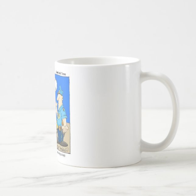 Misstänkt Paket Roligt Poliskortent Gifts Kaffemugg (Höger)