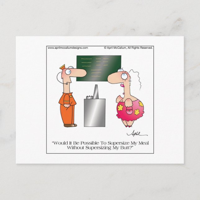 MISSTÄNKTA MÖJLIGHETSKORT FRÅN April McCallum Vykort (Framsida)