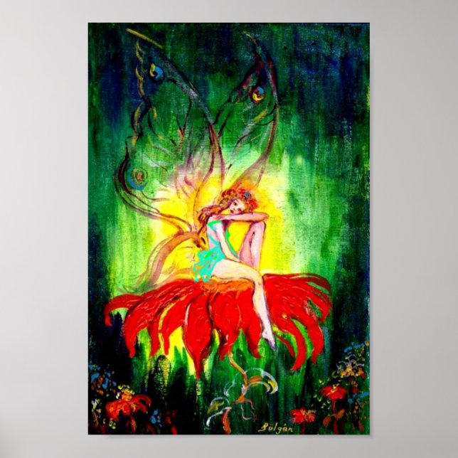 MISSTÄNKTA PÅ FLOWER Fantasy Poster (Framsidan)