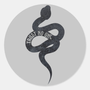 Misstro alla orm snake runt klistermärke