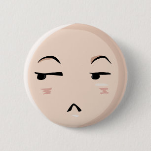 Misstro för det Chibi AnimeEmoji teckenet Emote Knapp