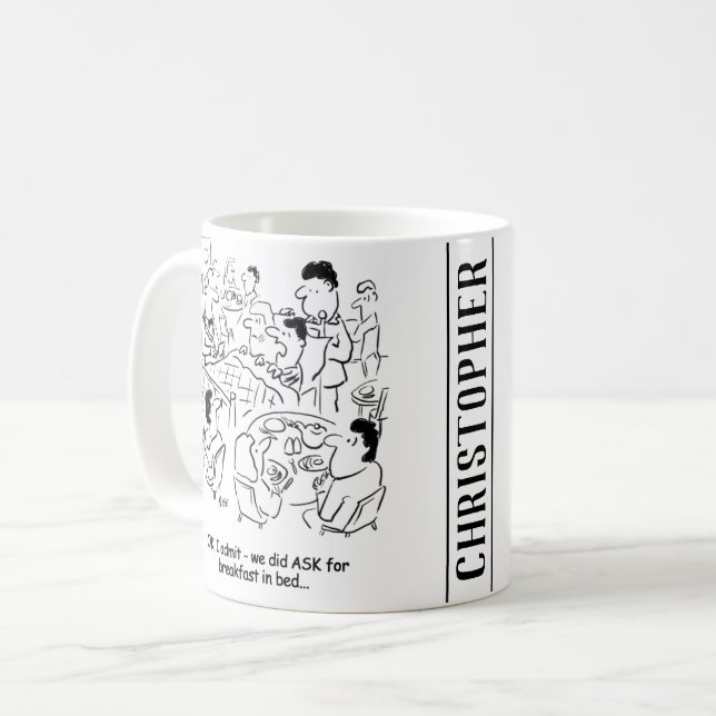 Missuppfattning över frukost i Bed Kaffemugg (Framsida vänster)