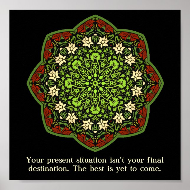 Missuse Survivors Mandala Inspirational Poster (Framsidan)